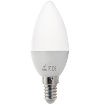 LED lamp E14 küünal C37 230VAC 3W 200lm soe valge 3000K HL