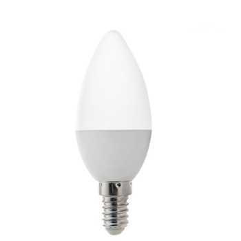 LED lamp E14 küünal  C37 230VAC 7W 560lm külm valge 6000K HL