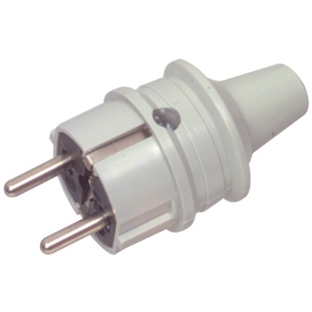 Ac Power Plug Schuko / Type F (cee 7/7) 16 A Grey, Fixapart