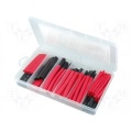 Heat shrinking tubing SET 80tk 76mm 3.2-19mm 3:1 Red/Black