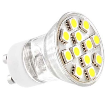 LED lamp GU11 35mm 230VAC 1.5W 130lm soe valge
