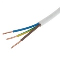 Электрический установочный/монтажный кабель 3*0.75mm многожильный, круглый, Белый