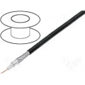 Coaxial cable 1m 50R WIFI 5.4mm 2050MHz 45.8dB/100m Black