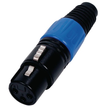 3-pin XLR pesa kaablil sinine