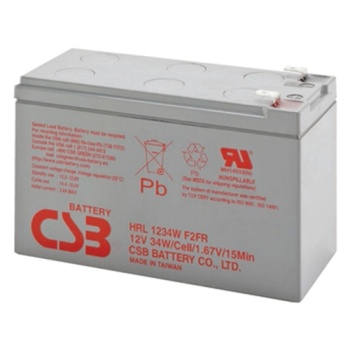 Lead battery CSB HRL 12V 9Ah 34W 151*65*98mm klemm 6.35mm