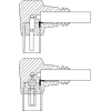 RF pikenduskaabel IEC nurk pistik - pesa 2.5m Must