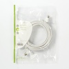 RF extension wire IEC corner plug - socket 5m White