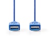 USB A-A 3.0 kaabel 2m vaskkaabel, Sinine