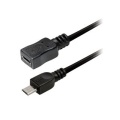 USB Micro B pikenduskaabel 1.2m Must