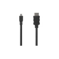 HDMI-micro HDMI 1.4 кабель 1.5м штекер - штекер, Чёрный