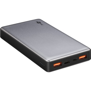Внешний аккумулятор USB QC3.0 20000mAh 3A metall USB A*2/C/microB