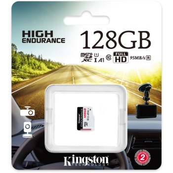 Mälukaart 128GB Micro SDXC UHS-I U1 Kingston Endurance C10