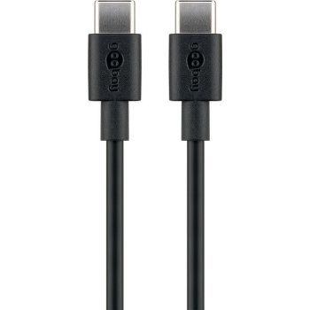 USB-C 3.1 pistik - USB-C 3.1 pist. gen1. kaabel 0.5m must 5A