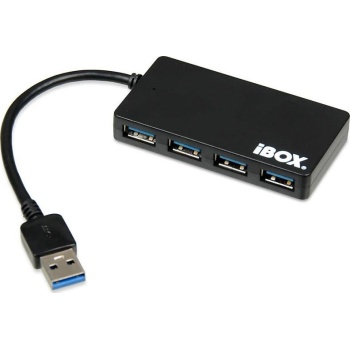 USB 3.0 hub 4 porti välise toite võimalusega iBOX