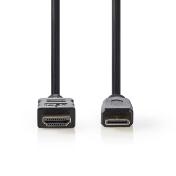 HDMI-mini HDMI 1.4 кабель 3м штекер - штекер, Чёрный