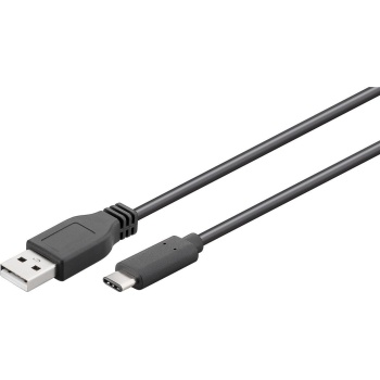 USB-C 3.1 pistik - USB-A pistik gen2. kaabel 1m Must