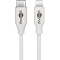 Adapter USB-C - Apple Lightning cable 1m, White MFI