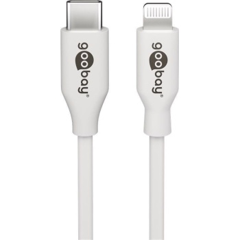 USB-C - Apple Lightning kaabel 1m, Valge MFI