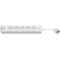 Extension cord 5 socket 1.5m 3g1.5mm2 16A White