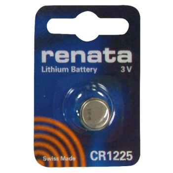 Patarei 3V CR1225 Renata liitium 12mm 2.5mm
