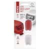 Front and rear flashlight for bicycle 10lm
