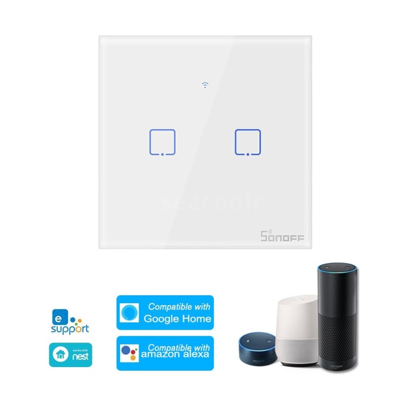 Sonoff switch wall touch wi-fi 2 channel - Oomipood