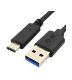 USB-C pistik - USB-A 3.0 pistik kaabel 2m Must