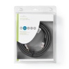 2*RCA-2*RCA cable 1.5m Gilded tips Alumiinium Premium, Black