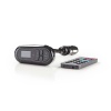 Car FM Transmitter | Gooseneck | Hands free calling | 0.4 " | LCD Screen | Bluetooth® | 5.0 V DC / 0.5 A | Google Assistant / Siri | Black