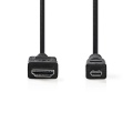 HDMI-micro HDMI 1.4 kaabel 2m Plug - Plug, Black
