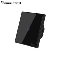 Sonoff T3 switch wall touch wi-fi 1 channel+ RF Black