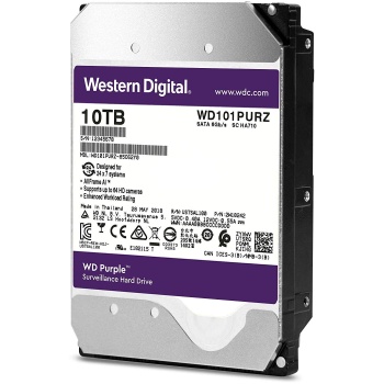 Kõvaketas HDD 10TB WD Purple SATA audio/video seadmetele