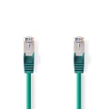 CAT6 Patch Сетевой интернет кабель 50см,  S/FTP gigabit LSZH PiMF, экранированный, Зеленый