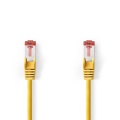 CAT6 Patch ethernet cable 50cm,  S/FTP gigabit LSZH PiMF, shielded, Yellow