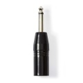 XLR3 plug-6.3mm mono plug adapter