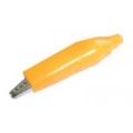 Alligator terminal/clamp isolated 28/40mm Yellow