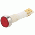 Indicator lamp, LED 12VDC d=15.5/10mm h=60mm Red