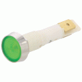 Indicator lamp, LED 12VDC d=15.5/10mm h=60mm Green