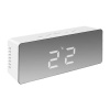 Table clock-alarm clock, thermometer, White 3xAAA