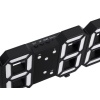 Digital watch with large white numbers, Black
