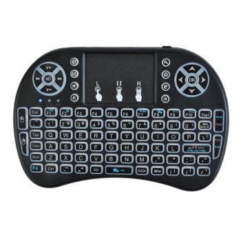 Juhtmevaba klaviatuur puutepaneeliga must USB dongliga KB5605 5605