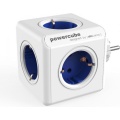 PowerCube Original 5 Sockets 16A/230V~ Blue/white 7,5x7,5x7,5cm