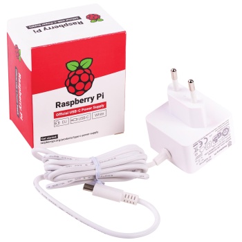 Power supply Raspberry Pi 4 white 5.1VDC/3A