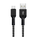 USB-C штекер - USB-A 2.0 штекер кабель 1м Чёрный 5V 2.4A