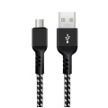 USB A 2.0 - micro B cable 1m fast 5V 2.4A Black