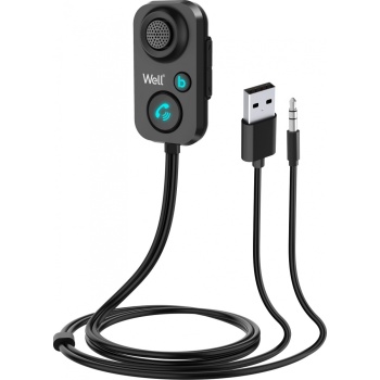 Bluetooth -> analog audio muundur 3.5mm väljund USB toide