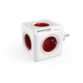 PowerCube Original 5 Sockets 16A/230V~ Red/white 7,5x7,5x7,5cm
