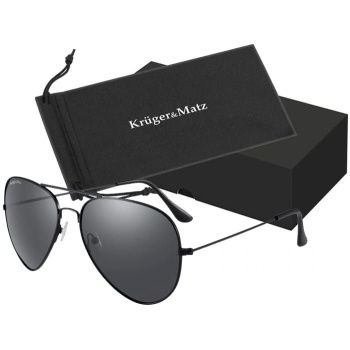 Sunglasses polaroid black US politsei K&M bag and box