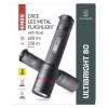 CREE LED Rech. Metal Flashlight Ultibright 80 P3180, 600lm