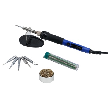 Soldering kit 60w (5 tips, soldering iron cleaning mesh, tin) N9 tips